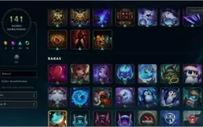 CONTA DE LEAGUE OF LEGENDS LEVEL 69 - 106 CAMPEÕES GOLD V