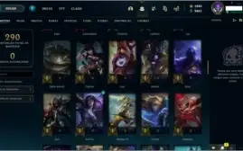 CONTA DE LOL, PRATA IV, LVL 269 COM 52 SKINS E MAIS