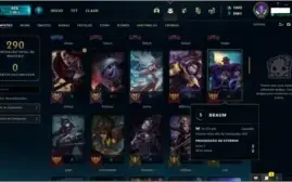 CONTA DE LOL, PRATA IV, LVL 269 COM 52 SKINS E MAIS