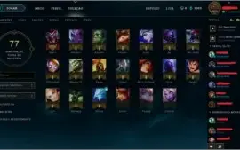 Conta de League Of Legends, Unranked, 14 Campeões, 4 Skins
