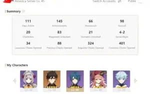 Conta AR 45 Genshin Impact Zhongli + Mona + arma 5 estrelas