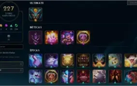 Conta League Of legends lvl 281 ouro 1, 91 pdl