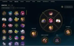 VENDO CONTA LOL TODOS OS CHAMPS/153 SKINS/EX PLATINA