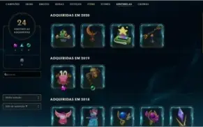 VENDO CONTA LOL TODOS OS CHAMPS/153 SKINS/EX PLATINA