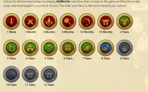 Conta AQW (8 ANOS) -PETS: CRAG & BAMB, NULGATH BIRTHDAY