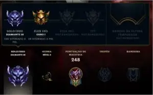 CONTA DE LOL DIAMANTE 3