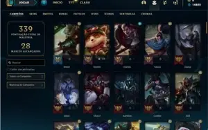 Conta ouro 4 com 100 Champs e 61 Skins