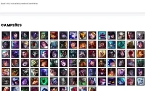 Conta ouro 4 com 100 Champs e 61 Skins