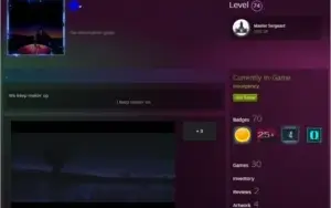 Conta Steam level 74
