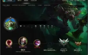 CONTA PRATA 3, 20 SKINS, RP PRA MUDAR O NICK E RUNADA