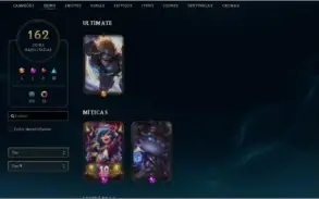 Conta Diamante - 162  Skins