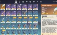 AR 33 Venti + Childe + Jean + Harpa Celestial