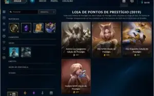 Conta com 125 pontos de prestígio + 11 Skins + Email