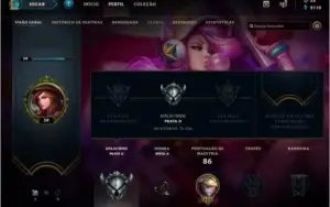 Conta com 125 pontos de prestígio + 11 Skins + Email