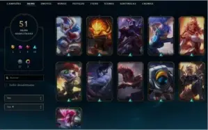 Vnda de conta de league of legends