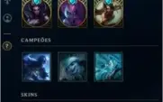 CONTA League Of Legends - Todos os Campeões e 111 Skins