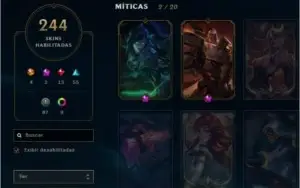 Conta lol ex Mestre com 280+ skins