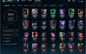Conta lol ex Mestre com 280+ skins