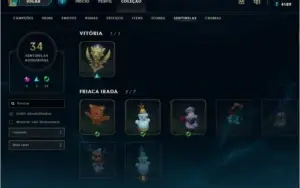 Conta lol ex Mestre com 280+ skins