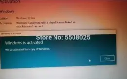 Chave de ativação Windows 10 (32/64bit)