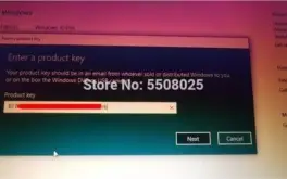 Chave de ativação Windows 10 (32/64bit)