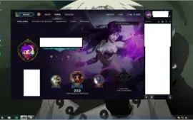 CONTA PLATINA S7, GOLD S6, LVL 45, 52 SKINS E 90 CAMPEÕES