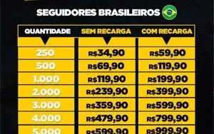Seguidores para todas as mídias sociais