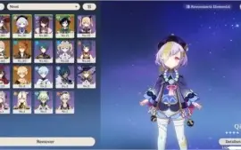 Conta Genshin impact 5 personagens 5 estrelas