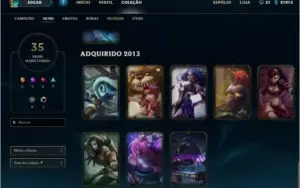 Conta gold com 35 skins.