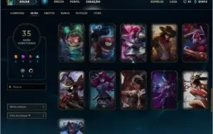 Conta gold com 35 skins.