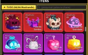 T-Rex No Inv + Fruta Equipada + God Human + Varios Itens