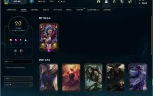 Conta Diamante 3 64 % Winrate Ranked (BARATO) 20 Skins