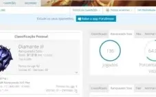 Conta Diamante 3 64 % Winrate Ranked (BARATO) 20 Skins