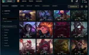 Conta lol Gold 4 133 skins (MAIS DE 1.5K DE REAIS GASTADO)