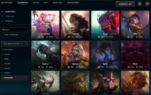 Platina 2 com 95 Champs e 79 skins + 1000 RP