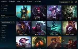 Platina 2 com 95 Champs e 79 skins + 1000 RP