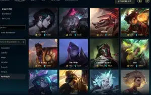 Platina 2 com 95 Champs e 79 skins + 1000 RP