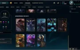 CONTA LOL COM KAYLE JUIZA, 119 CHAMPS, 18 SKINS,ÍCONES RAROS