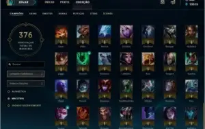 Conta Platina nas 2 filas, 105 champs, 112 ícones +