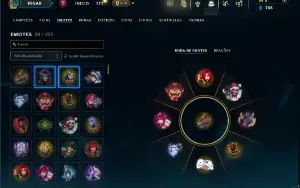 Unranked com 40 Champs e 6 Skins