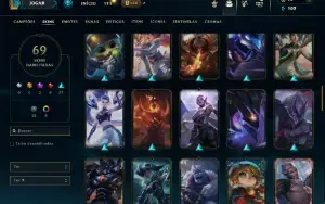 Prata 4 com 95 Champs e 69 Skins +2 Prestigios