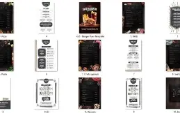 Arquivos PSD editáveis menus e cardápios para photoshop