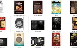 Arquivos PSD editáveis menus e cardápios para photoshop