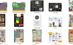 Arquivos PSD editáveis menus e cardápios para photoshop