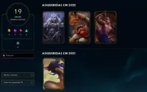 conta lol 17k de rp