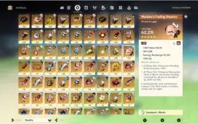 Conta Genshin Impact AR53+ Venti + Zhongli + Albedo + outros