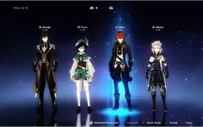 Conta Genshin Impact AR53+ Venti + Zhongli + Albedo + outros