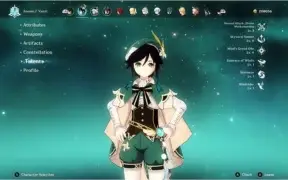 Conta Genshin Impact AR53+ Venti + Zhongli + Albedo + outros