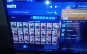 Conta S2 até s15, com 170 skins com salve o mundo 130.