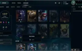 Conta Lol - Ícone Challenger S4, 234 Skins (raras)